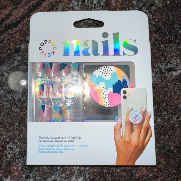 NWT PopSocket Nails and PopGrip matching set - Picture 1 of 3